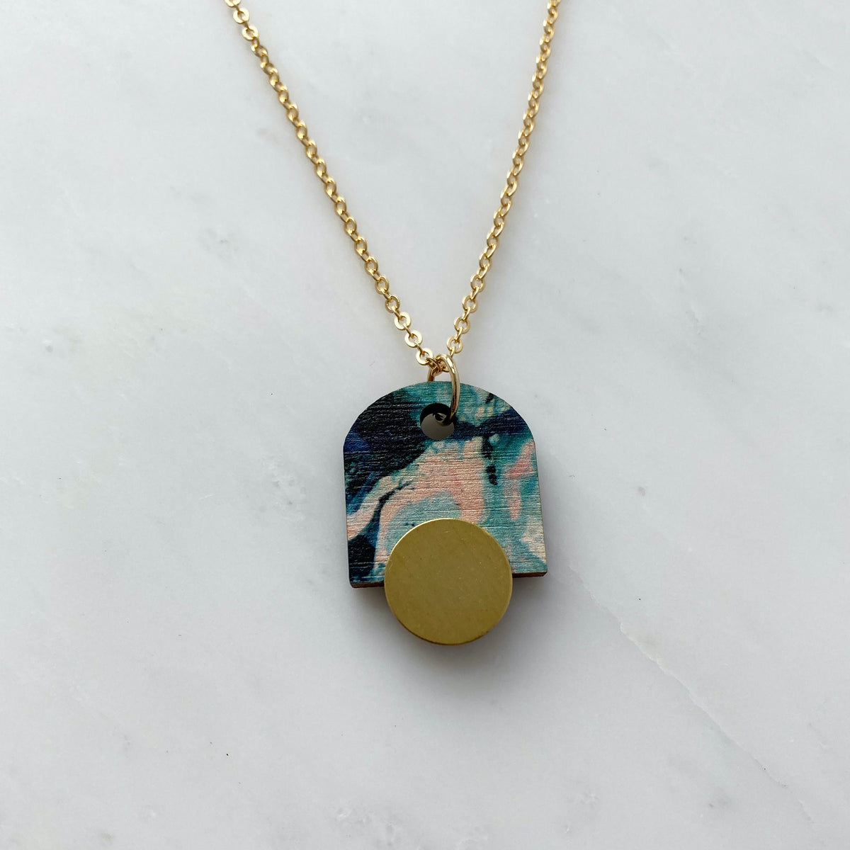 Pastel Marble Arch Necklace