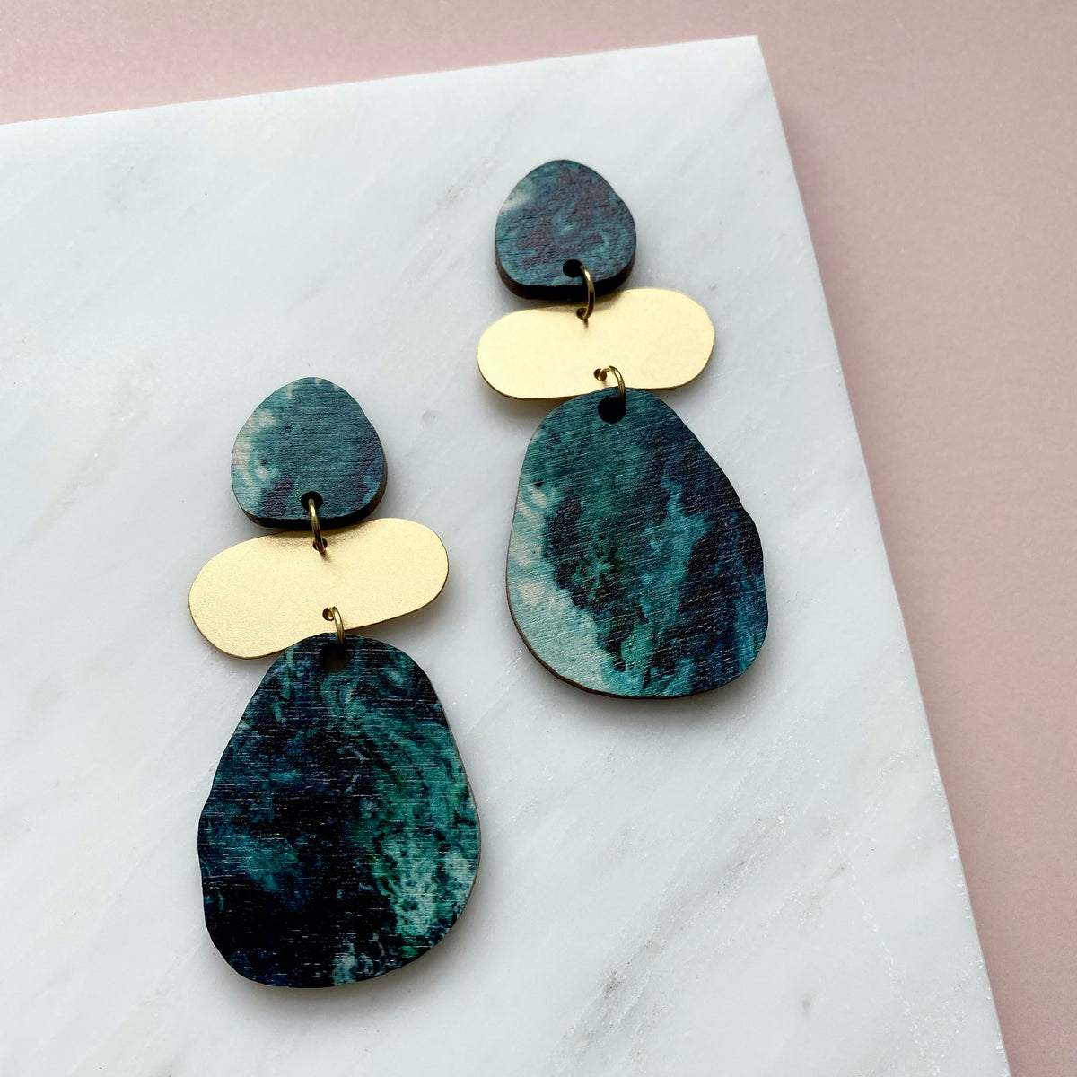 Statement Geometric Drop Earrings