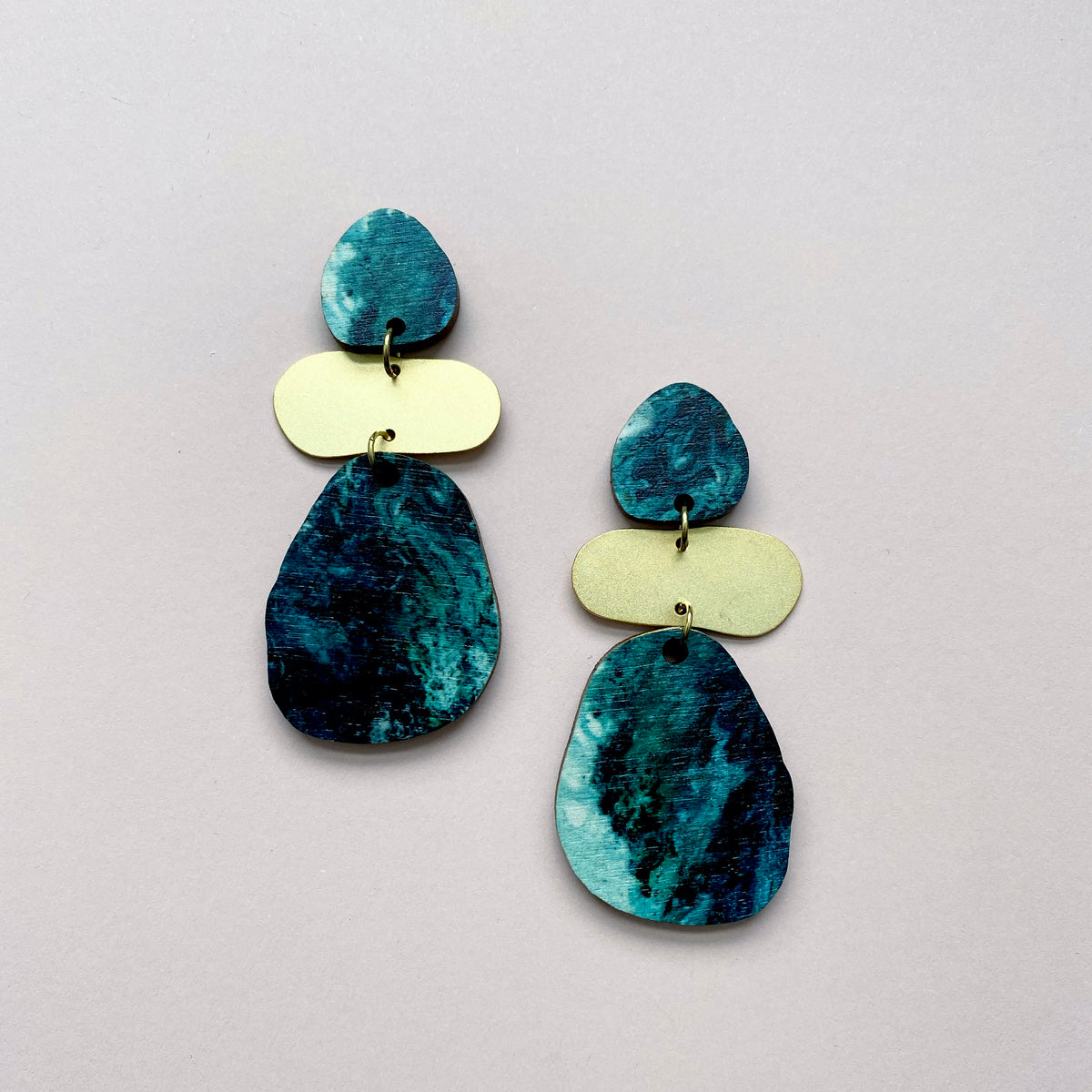 Statement Geometric Drop Earrings