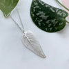 Delicate Silver Leaf Necklace