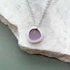 Silver Geometric Circle Necklace - 5 Colours Available