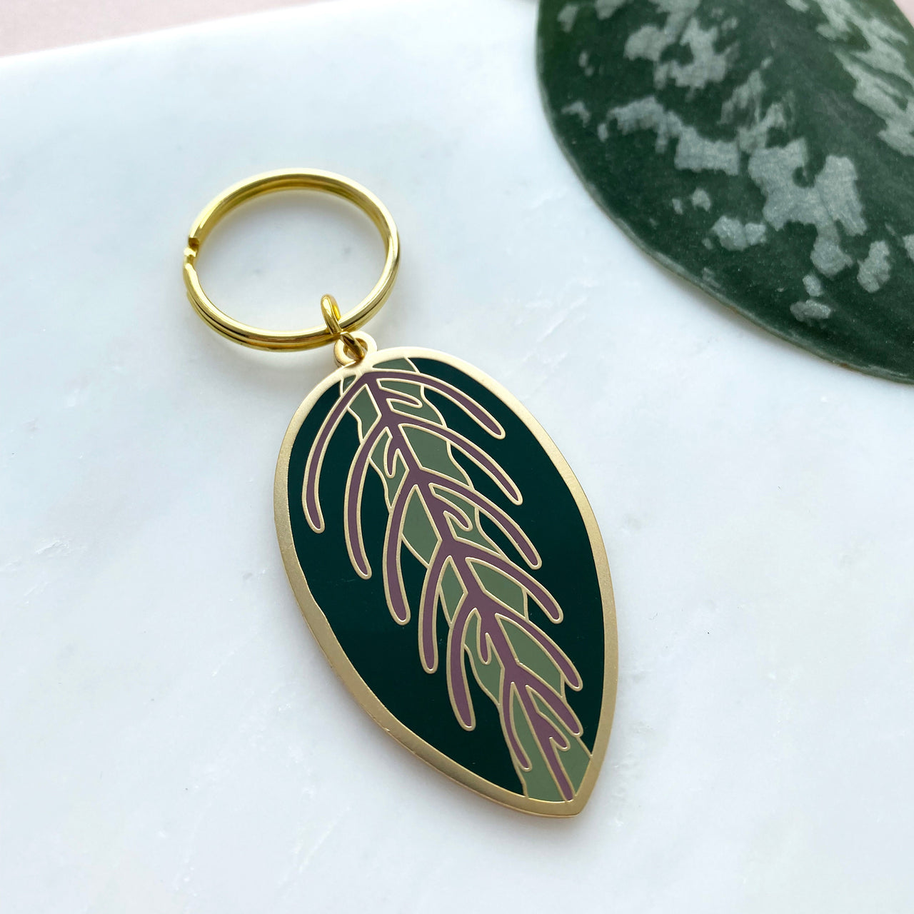 Maranta Leaf Keychain