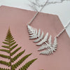 Silver Fern Statement Necklace