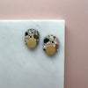 Terrazzo Mini Arc Stud Earrings