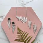 Silver Fern Statement Necklace